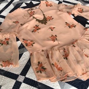 Lauren Conrad pink blouse